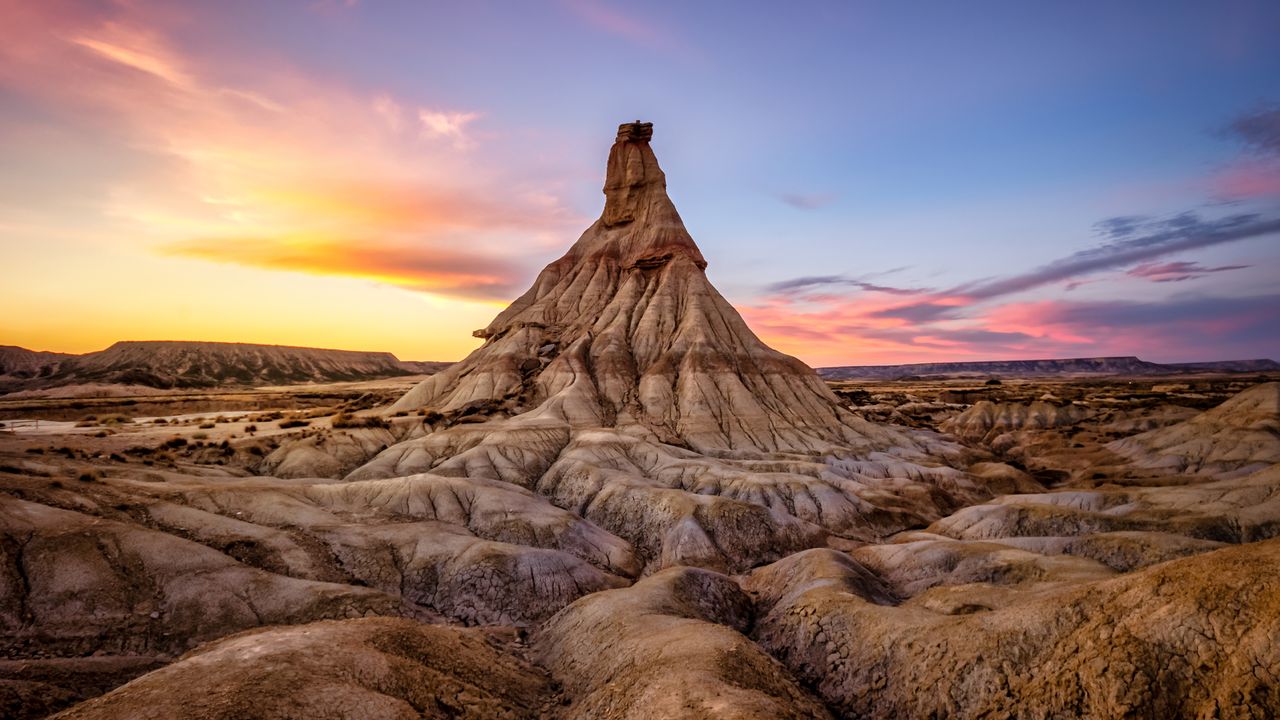 El Castildetierra en las Bardenas Reales de Navarra, España