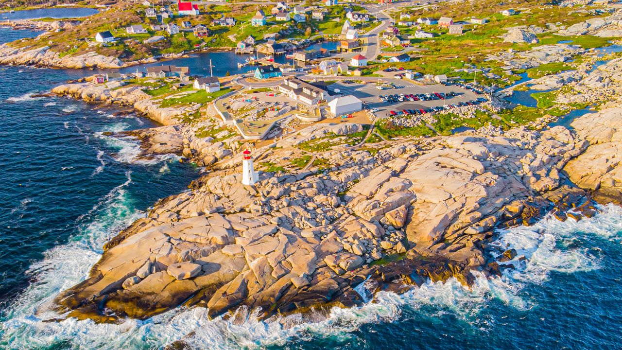 Faro de Peggys Cove, Nueva Escocia, Canadá