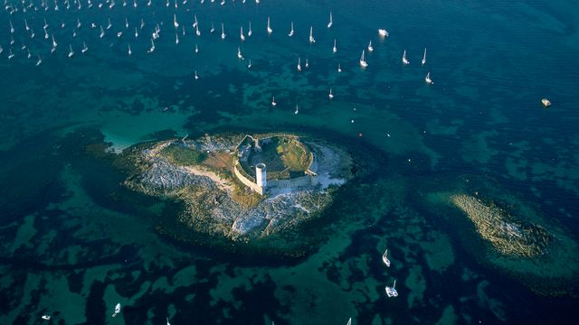 Fort Cigogne, archipel des Glénans, Bretagne