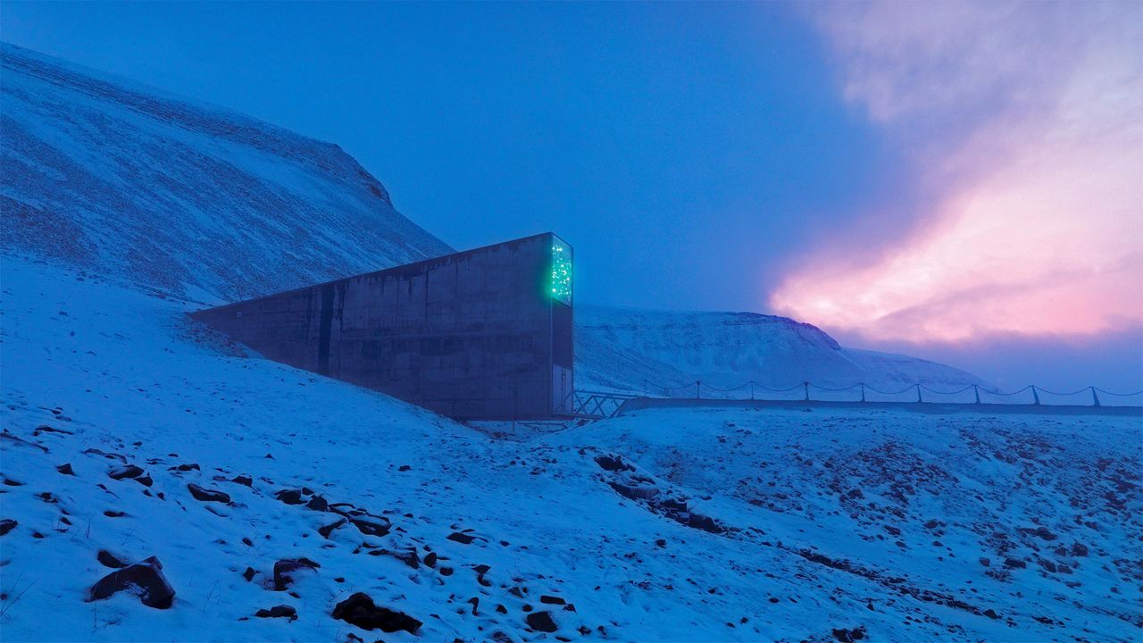 スヴァールバル世界種子貯蔵庫｣ノルウェー, スヴァールバル諸島 - Bing