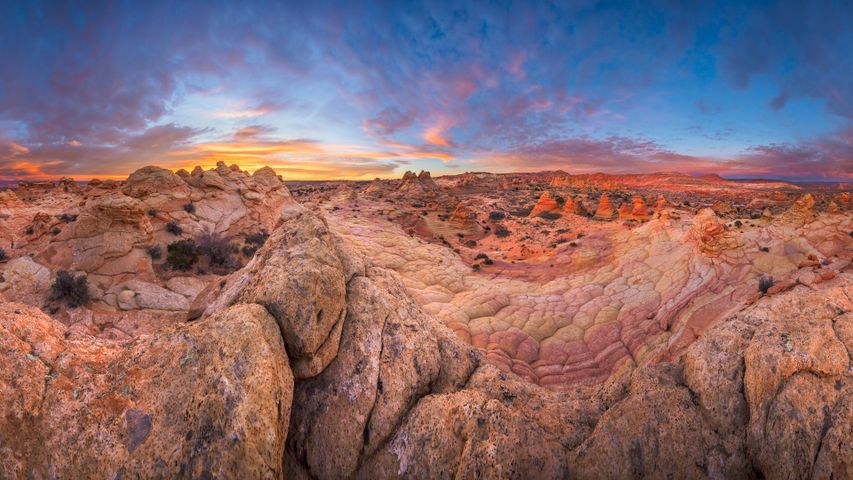Formaciones rocosas de arenisca, Monumento Nacional Vermilion Cliffs, Arizona, EE.UU.