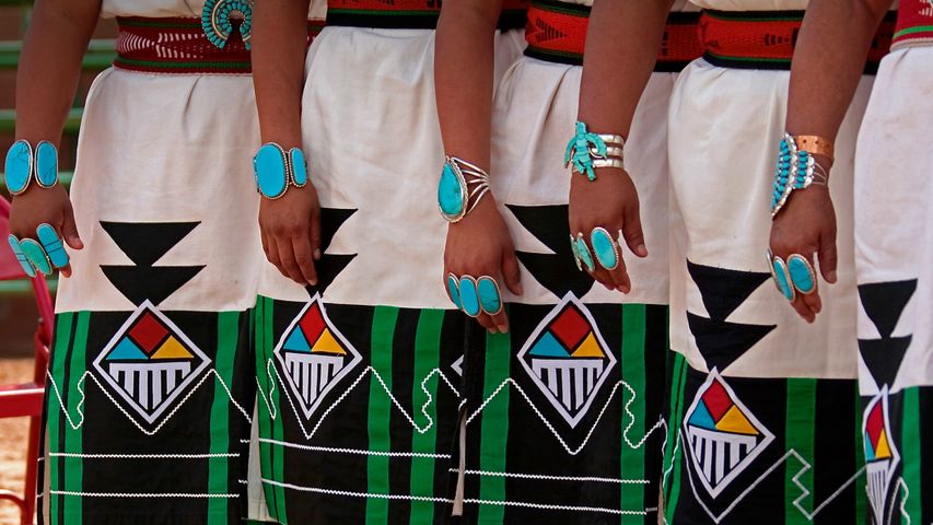 Zuni Olla Maidens at the annual Inter-Tribal Ceremonial in Gallup, New Mexico