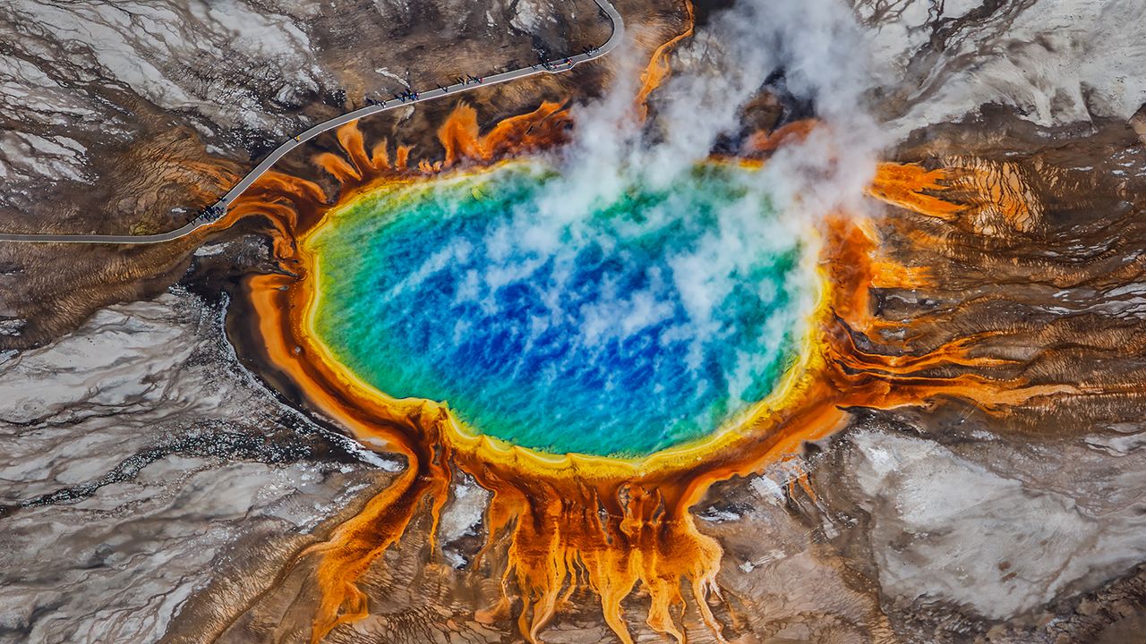 Grand Prismatic Spring, Yellowstone National Park, Wyoming