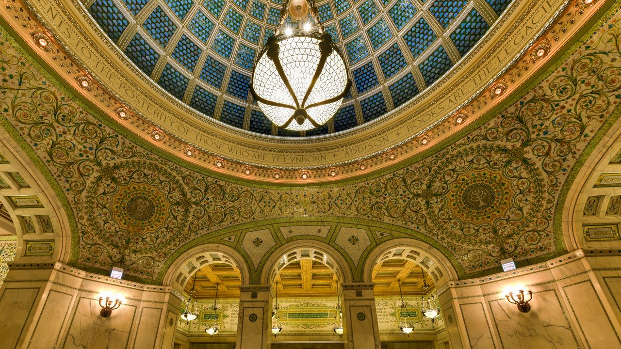 Tiffany Dome, Chicago Cultural Center, Illinois, EE. UU.