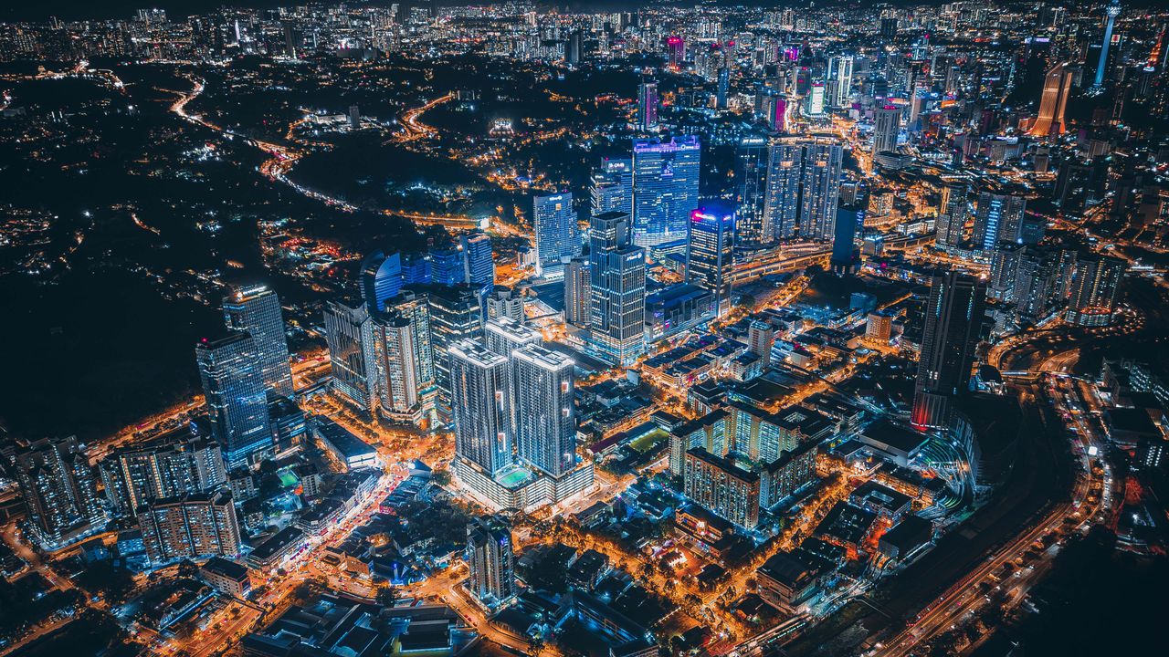 Night cityscape, Kuala Lumpur