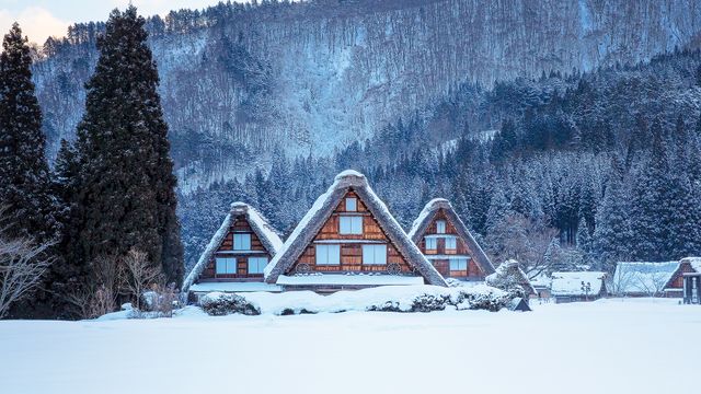 白川郷の雪景色, 岐阜県