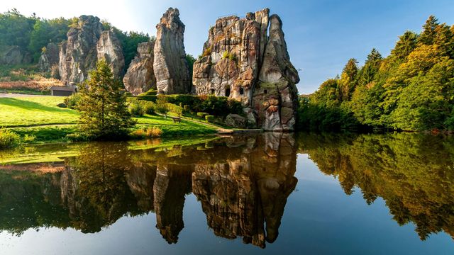 Externsteine im Teutoburger Wald, Nordrhein-Westfalen