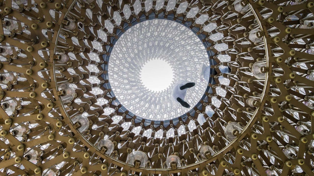 The Hive in the Royal Botanic Gardens at Kew, south-west London 
