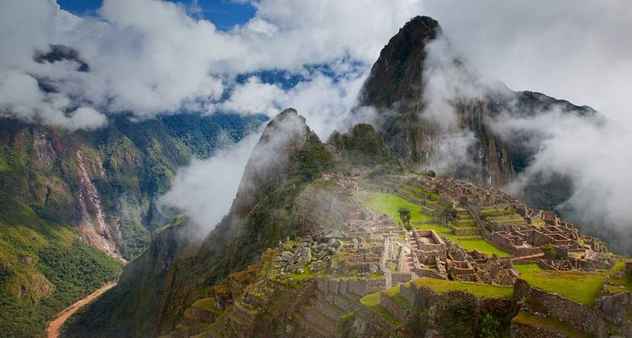 Incan ruins of Machu Picchu outside Cuzco, Peru