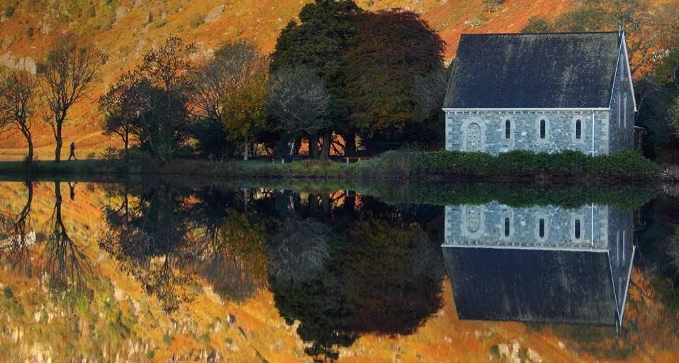 St. Finbarr's Oratory at Gougane Barra Lake, Ireland