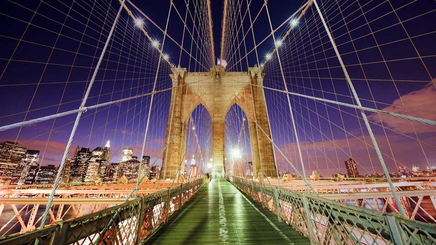｢ブルックリン橋｣アメリカ, ニューヨーク州