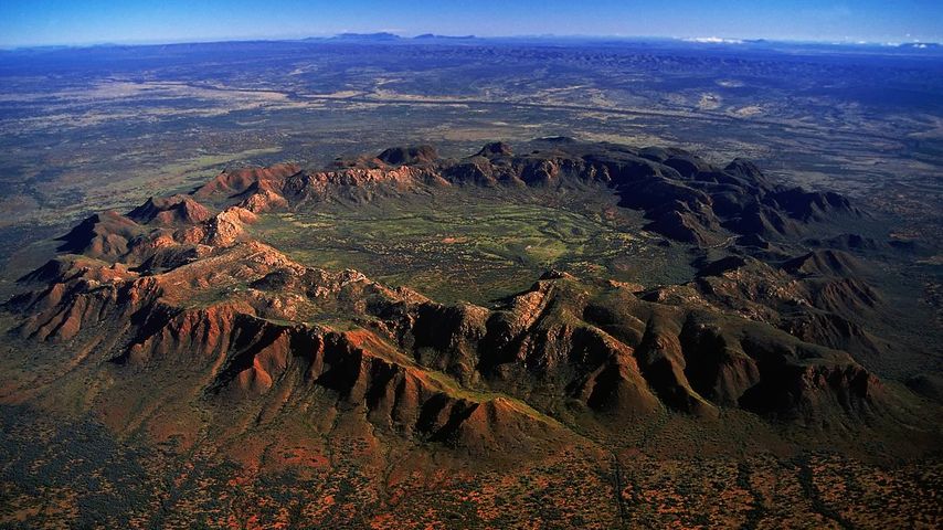 Aerial view of Gosses Bluff meteorite crater, Northern Territory