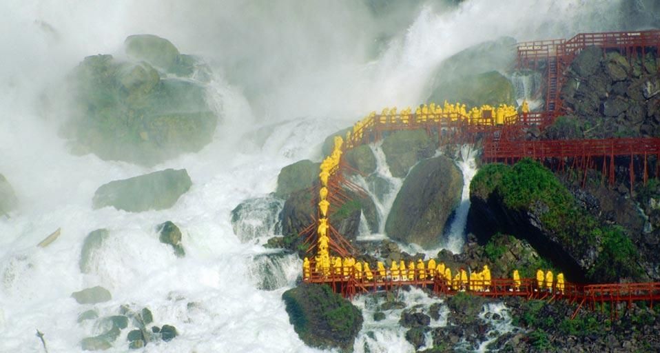 “Cave of the Winds” tour in Niagara Falls State Park, New York