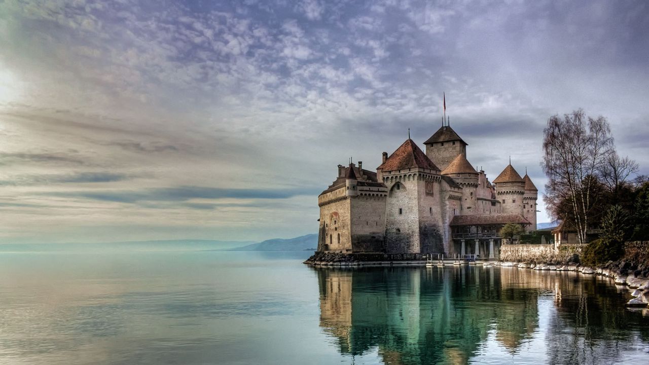 Château de Chillon on Lake Geneva, Switzerland