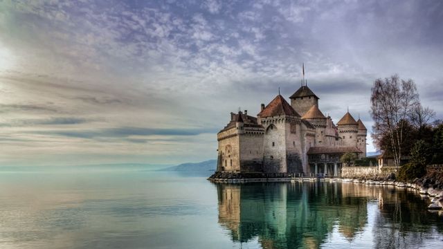 Château de Chillon au bord du lac Léman, Suisse