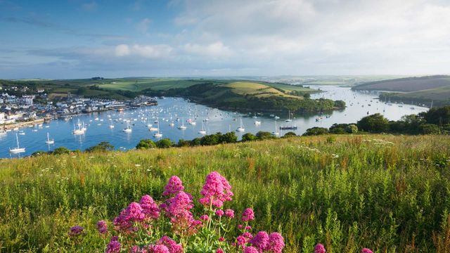 Salcombe Harbour and Kingsbridge Estuary in the South Hams district of Devon 
