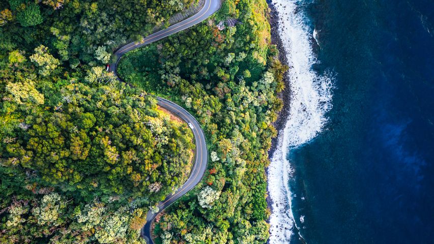 Route d’Hana, Maui, Hawaï, États-Unis