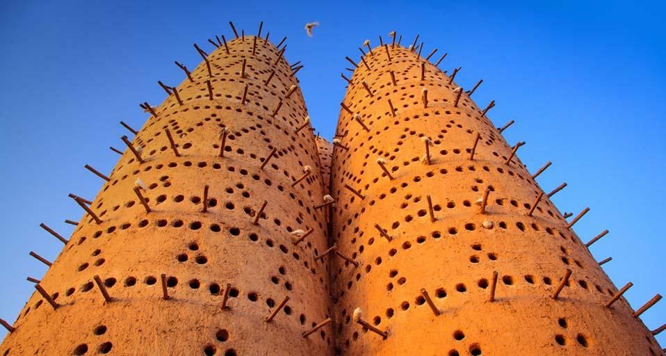 Dovecotes in the Katara Cultural Village in Doha, Qatar