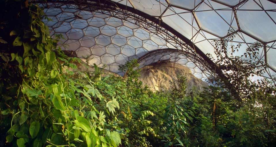 Sub-Tropical Biosphere Dome at the Eden Project, Cornwall, England