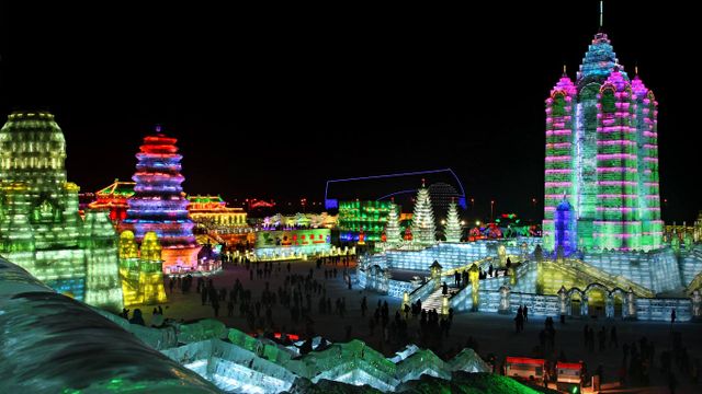 哈尔滨国际冰雪节一景