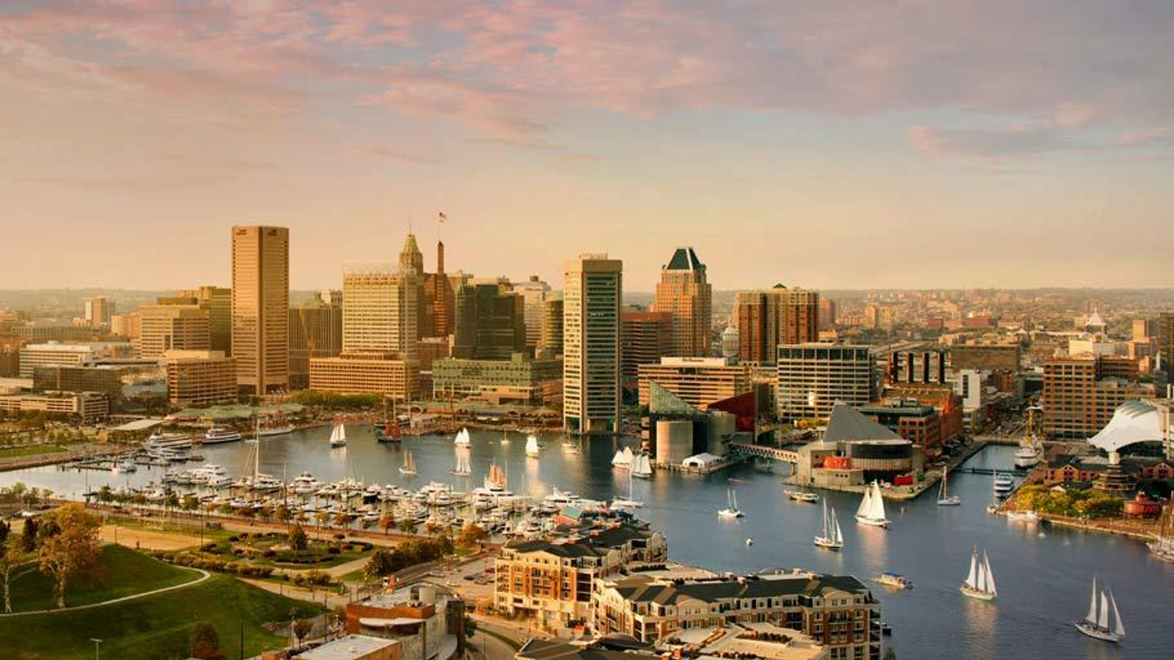 「ボルチモアの夕暮れ」アメリカ, メリーランド州 Bing Gallery