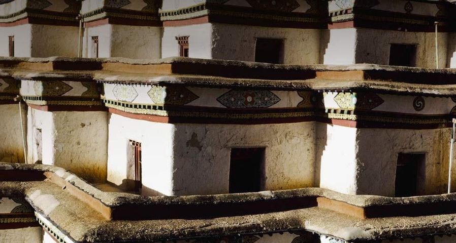 中国西藏江孜白居寺的近景
