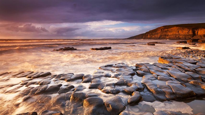 Dunraven Bay on the Glamorgan Heritage Coast, South Wales 