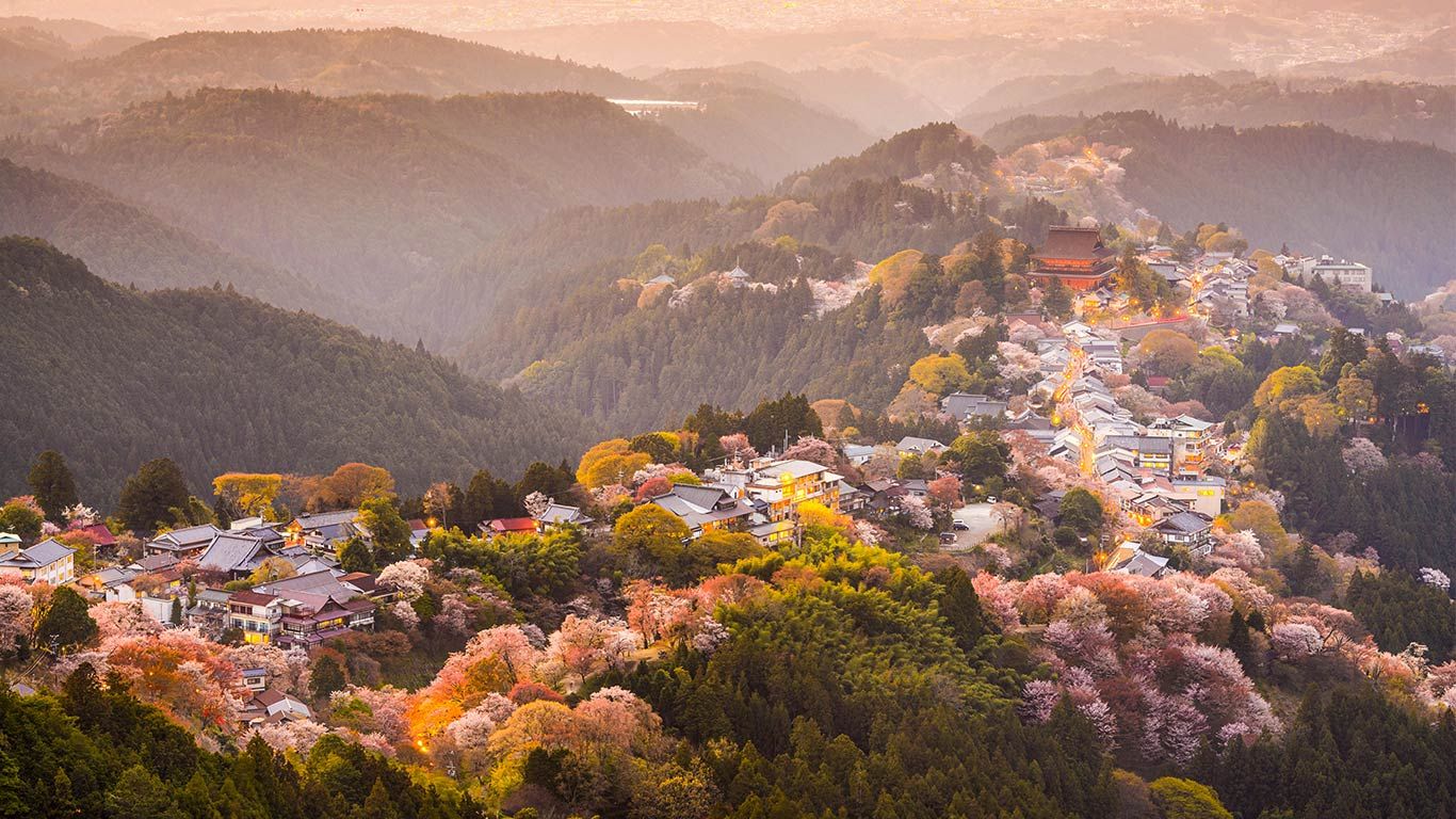 吉野の桜 奈良 吉野山 Bing Gallery