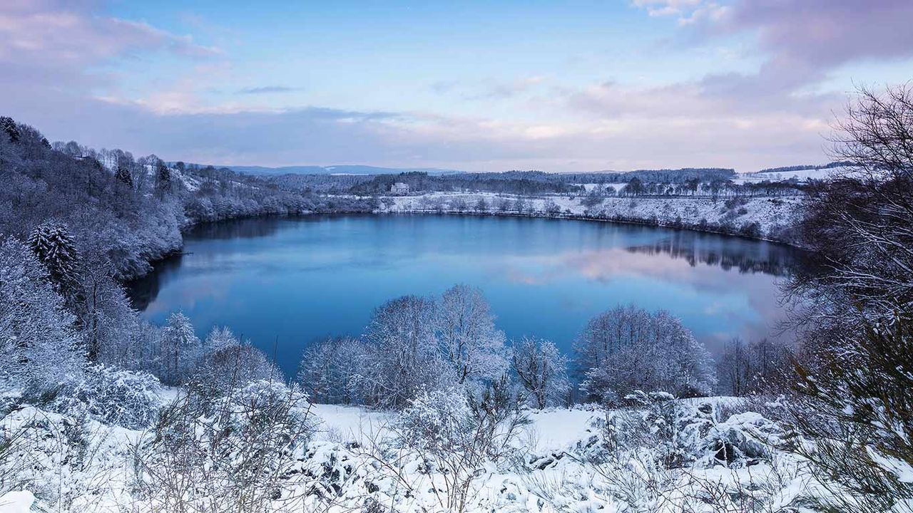 Weinfelder Maar, Daun, Rheinland-Pfalz, Deutschland 