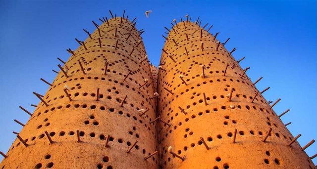 Dovecotes in the Katara Cultural Village in Doha, Qatar