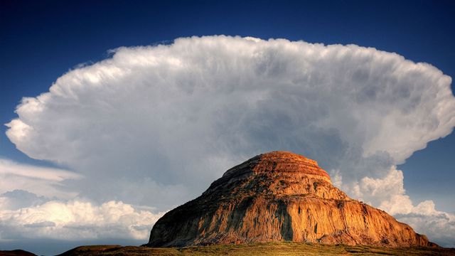 Castle Butte in Big Muddy Valley of Saskatchewan 