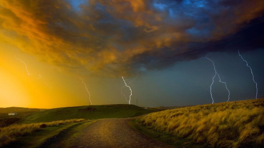 Thunderstorm near Coffee Bay on the Wild Coast region of South Africa
