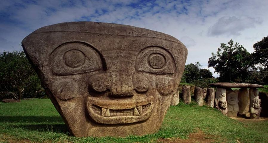 Sculpture at San Agustin Archaeological Park, San Agustin, Colombia