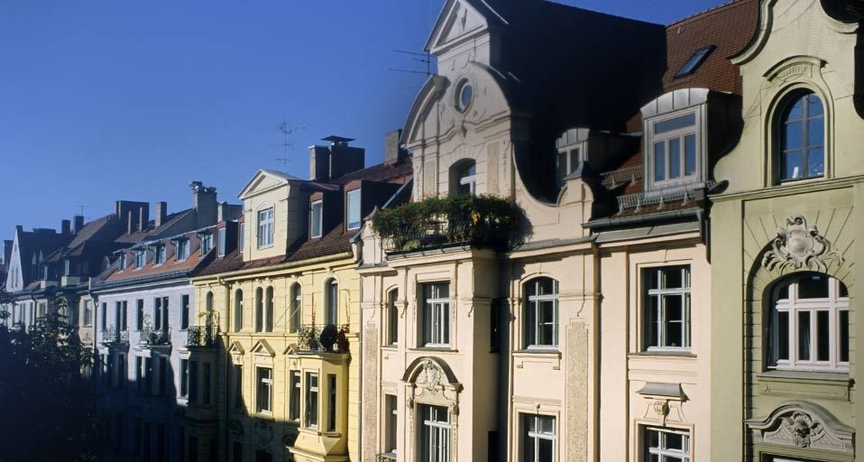 Die Hans-Sachs-Straße im Glockenbachviertel, München