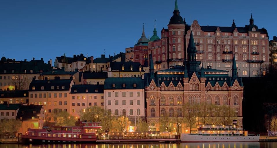 Der Söder Mälarstrand ist ein berühmter Straßenzug in Stockholm, Schweden – Bruno Ehrs/Corbis ©