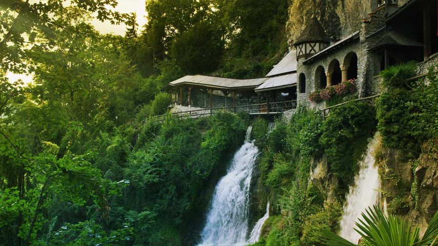 Saint Beatus Caves near the village of Beatenberg, Switzerland