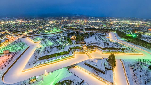 「五稜郭イルミネーション」北海道, 函館
