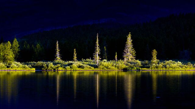 Swiftcurrent Lake in Glacier National Park, Montana