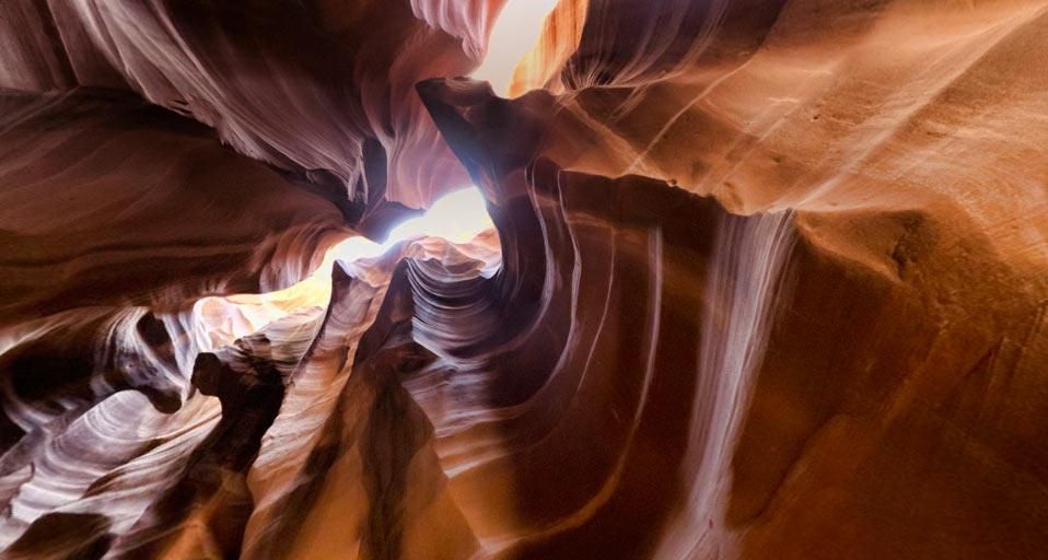 Der Upper Antelope Canyon in der Navajo-Nation-Reservation nahe Page, Arizona