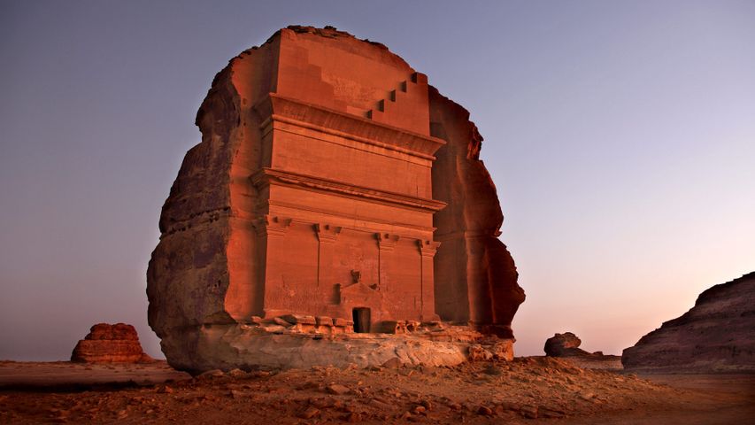 Mada’in Saleh archeological site in Saudi Arabia 