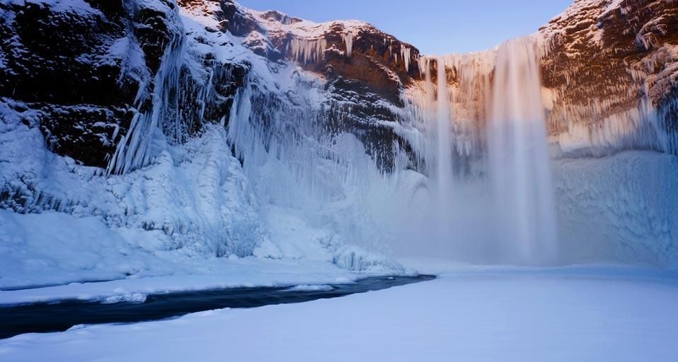 Skógafoss waterfall near Skógar, Iceland