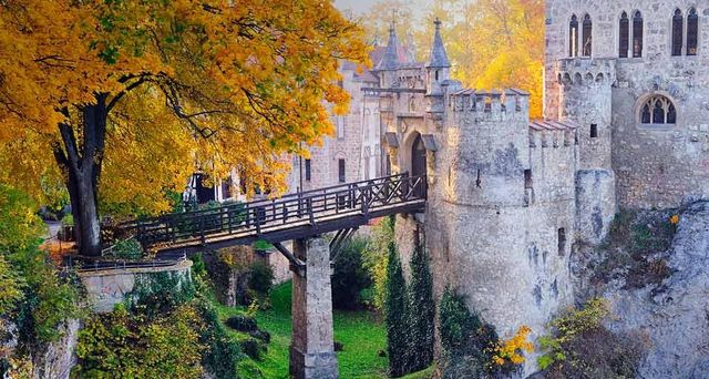 Lichtenstein Castle near Honau in Baden-Württemberg, Germany