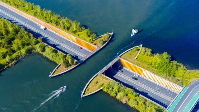 Aqueduc de Veluwemeer, Pays-Bas