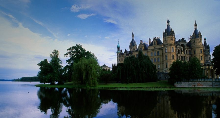 Schwerin Castle, located in the city of Schwerin, the capital of the Bundesland of Mecklenburg-Vorpommern, Germany