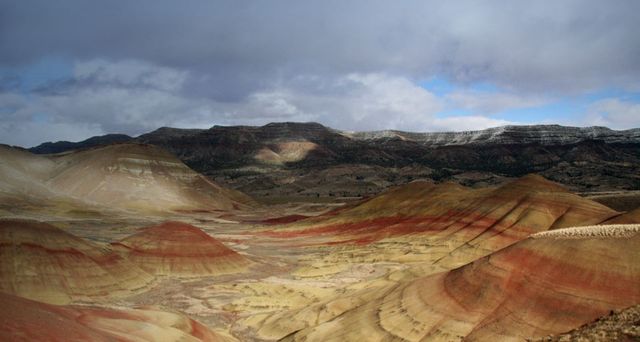 Painted Hills in John Day Fossil Beds National Monument in central Oregon