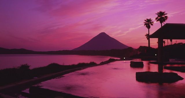 ｢山川温泉郷と開聞岳｣鹿児島, 指宿市