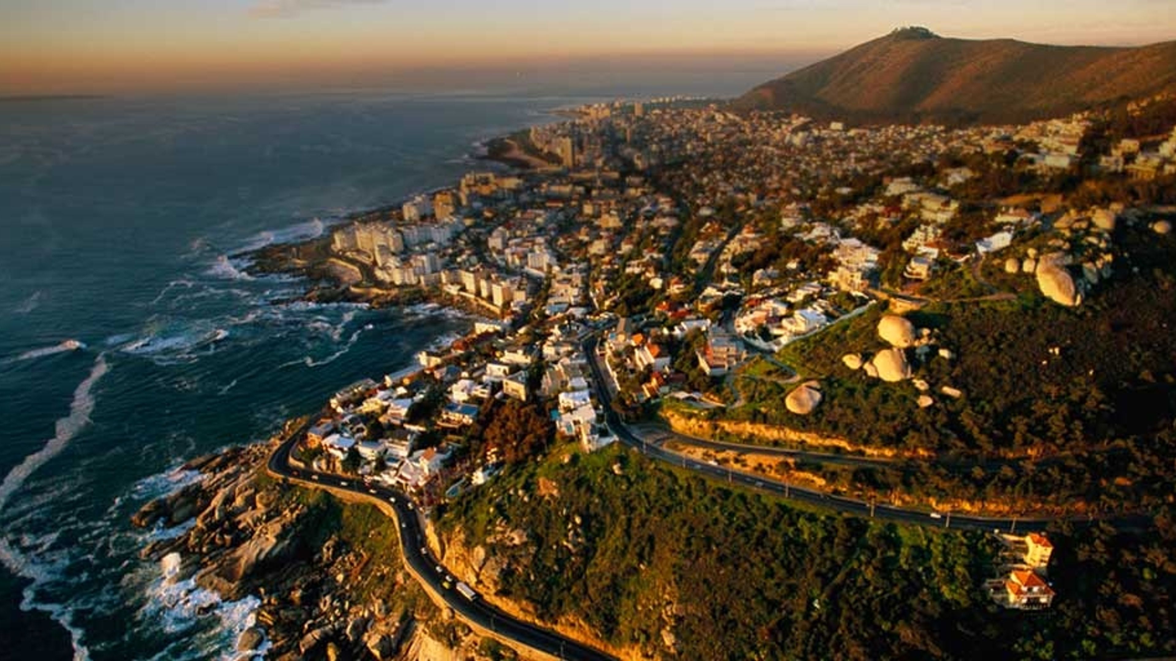 Cliffside suburbs just south of Cape Town, South Africa - Bing Gallery