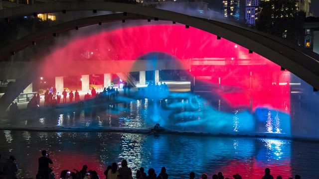 Pneuma by artist Floria Sigismondi at Nathan Phillips Square, Toronto