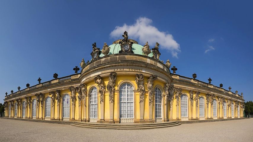 Schloss Sanssouci, Potsdam, Brandenburg, Deutschland 