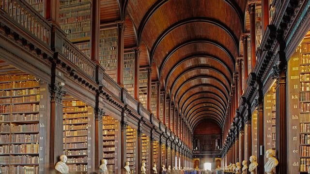 Trinity College Library in Dublin, Ireland